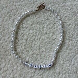 Pearl Golden Beaded Necklace